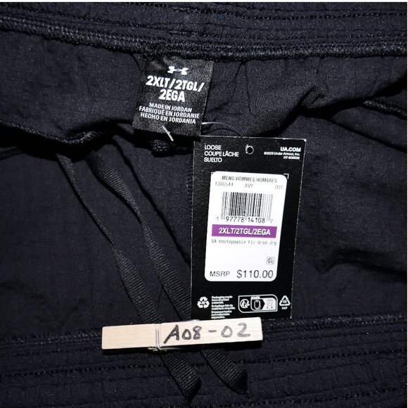 Under Armour Unstoppable Fleece Grid Joggers Men’s Size 2XLT Black 1386544-001 - Picture 5 of 7
